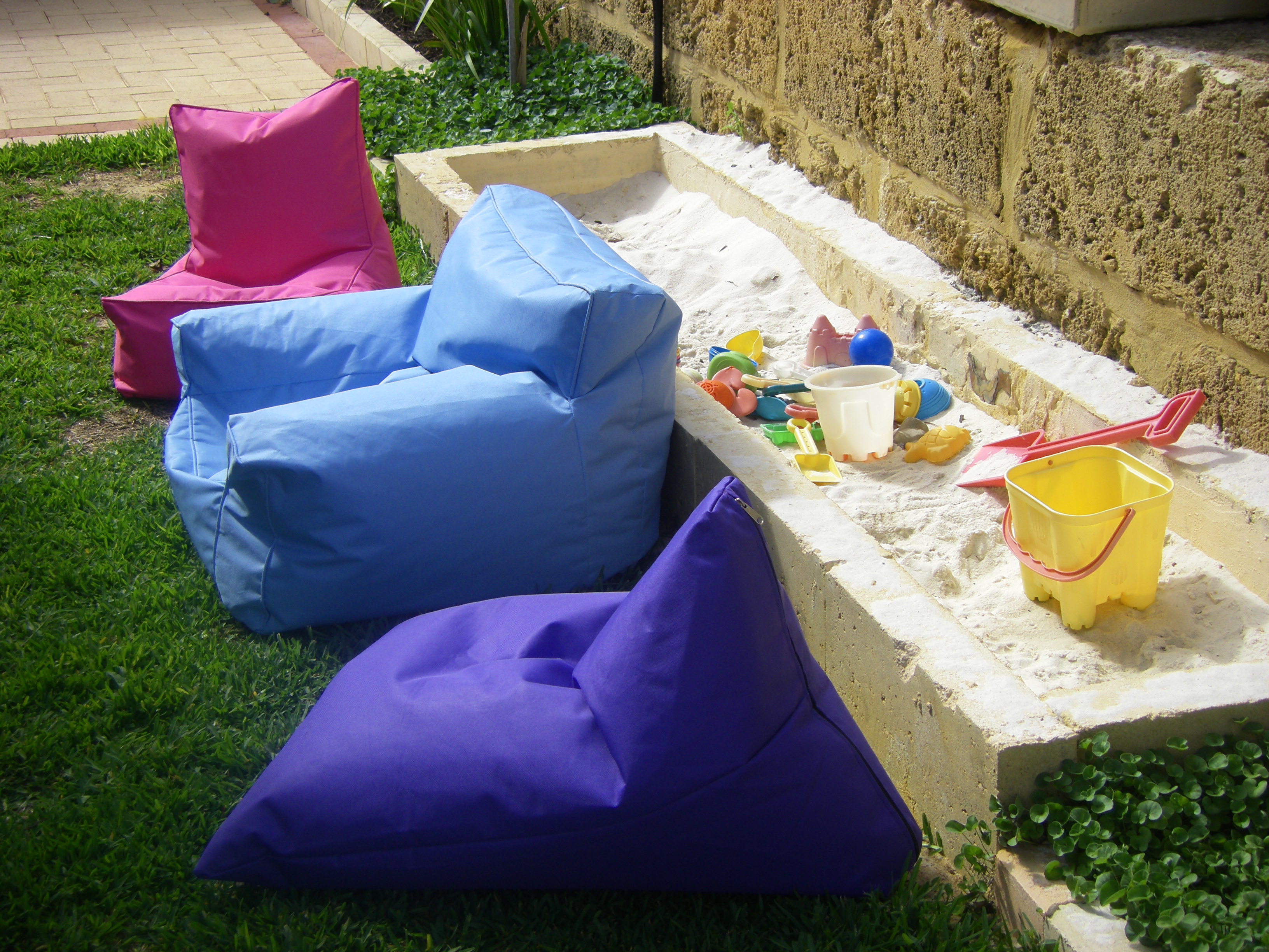 Garden Furniture - outdoor bean bags are perfect!