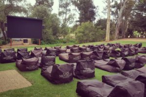 outdoor movie beanbags 